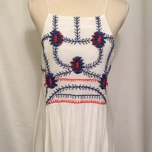 Piper Townsen gauze embroidery dress free people M